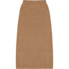 Women's Ottawa Elastic Waistband Skirt, Suede Camel - Sweaters - 2