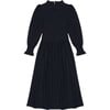 Women's Mars Ruffle Billowy Sleeve Dress, Deep Graphite - Dresses - 2