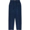 Women's Marais Patch Pocket Pants, Midnight Blue Denim - Pants - 1 - thumbnail