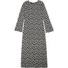 Women's Kyoto Long Sleeve Dress, Noir Bloom - Dresses - 1 - thumbnail