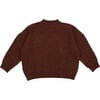 Yosemite Round Neck Drop Sleeve Jumper, Walnut Brown - Sweaters - 2