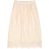 Women's Ghent Elastic Waistband Skirt, Vanilla Cream - Skirts - 1 - thumbnail