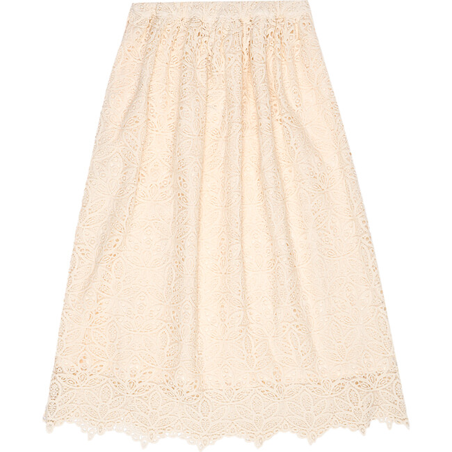 Women's Ghent Elastic Waistband Skirt, Vanilla Cream - Skirts - 2