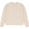 Women's Calgary Ribbed Round Collar Jumper, Vanilla Cream - Sweaters - 1 - thumbnail