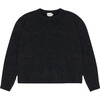 Women's Calgary Ribbed Round Collar Jumper, Deep Graphite - Sweaters - 1 - thumbnail