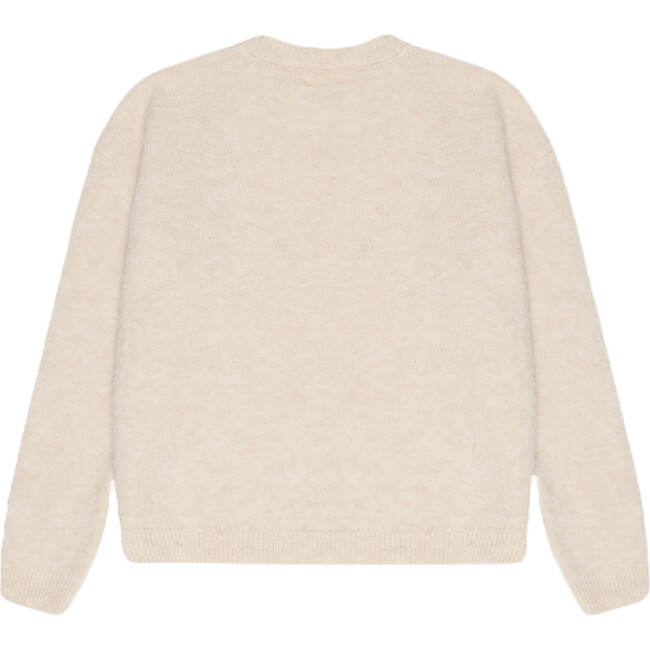 Women's Calgary Ribbed Round Collar Jumper, Vanilla Cream - Sweaters - 2