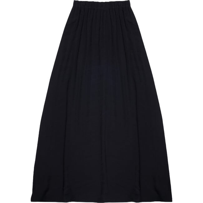 Women's Boston Elastic Waistband Midi Skirt, Black