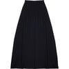 Women's Boston Elastic Waistband Midi Skirt, Black - Skirts - 2