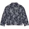 Women's Berlin Jacquard Long Sleeve Jacket, Botanical Tapestry Denim - Jackets - 2