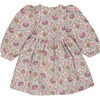 Versailles Billowy Sleeve A-Line Skirt Dress, Floral Tapestry - Dresses - 2