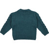 Verbier Knit Ribbed Neck Drop Sleeve Jumper, Retro Green - Sweaters - 2