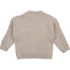 Verbier Knit Ribbed Neck Drop Sleeve Jumper, Vanilla Cream - Sweaters - 2