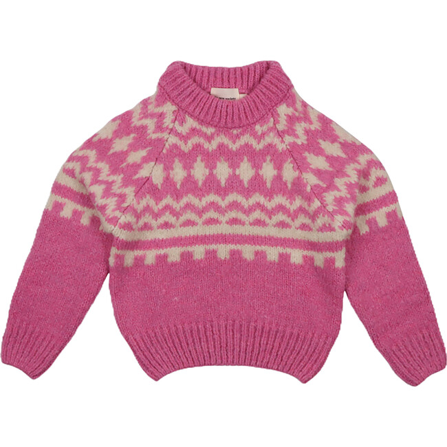 Tirol Round Neck Drop Sleeve Jumper, Blush Pink