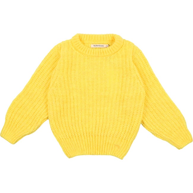 Tampere Ribbed Round Neck Jumper, Harvest Gold