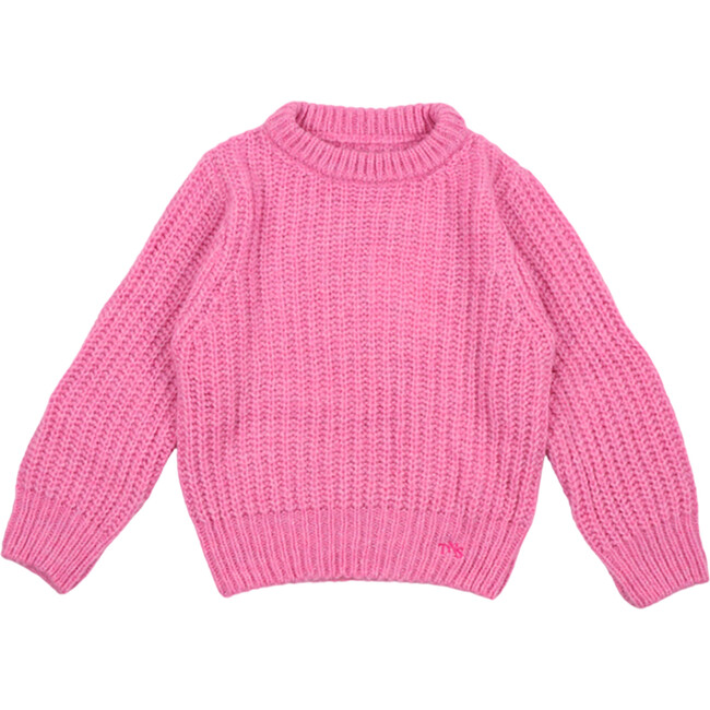 Tampere Ribbed Round Neck Jumper, Blush Pink