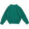 Tampere Ribbed Round Neck Jumper, Retro Green - Sweaters - 2