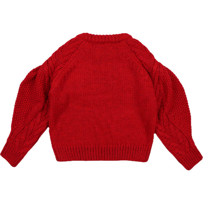 Tibet Ribbed Round Neck Knit Jumper, Ruby Dusk - Sweaters - 2