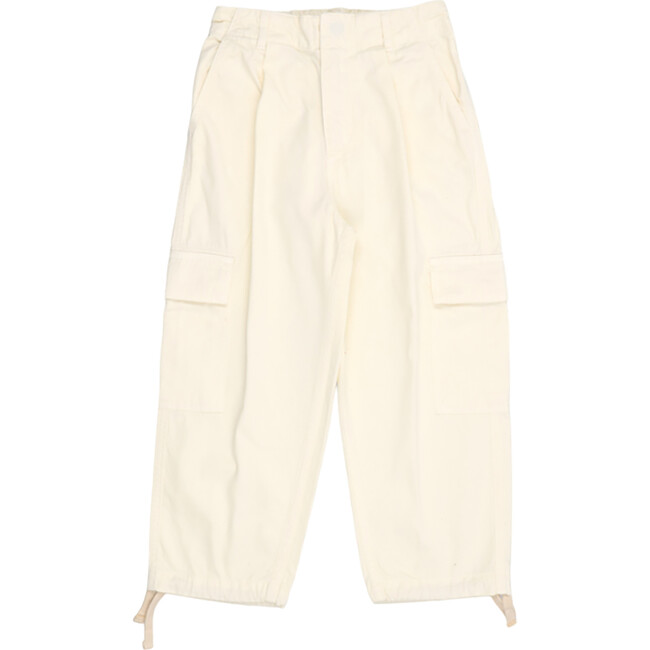 Standford Elastic Waistband Pants, Vanilla Cream