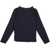 Singapore Round Neck Long Sleeve T-Shirt, Midnight Navy - T-Shirts - 2