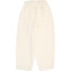 Selfoss Corduroy Elastic Waistband Pants, Vanilla Cream - Pants - 2