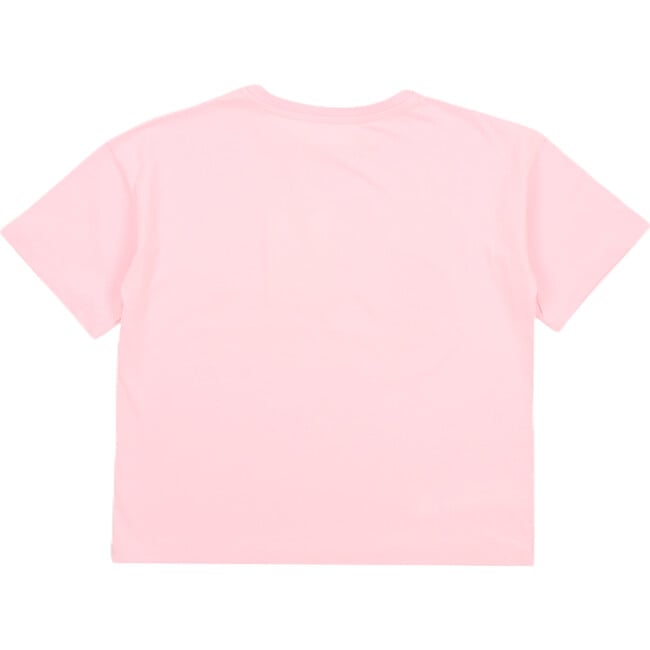 Vostok Ribbed Neck Wide T-Shirt, Pale Pink - T-Shirts - 2