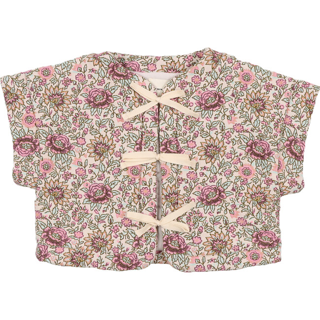 Versailles Jacquard Drop Shoulder Waistcoat, Floral Tapestry