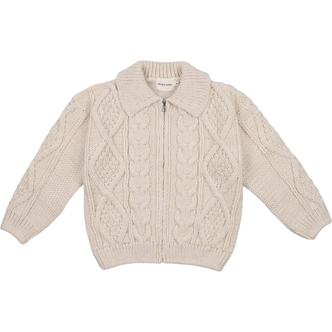 Patagonia Ribbed Collar Knit Cardigan, Vanilla Cream