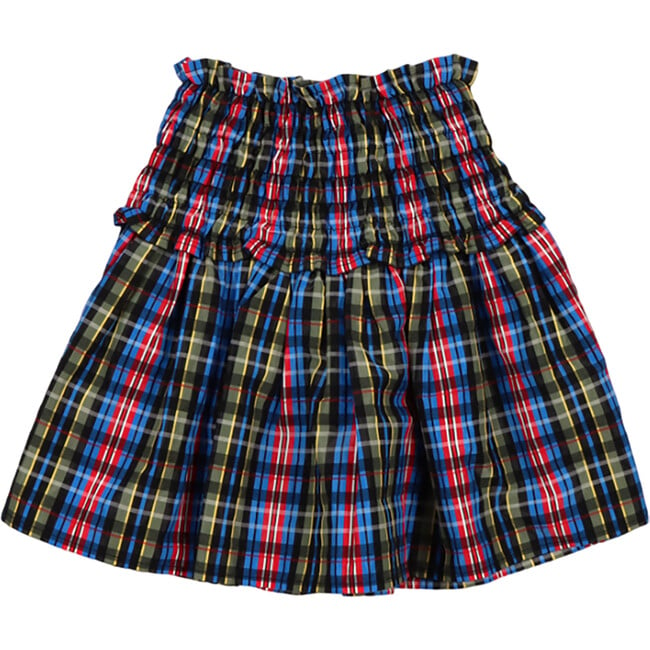 Mars Ruffle Skirt, Ruby Dusk Tartan