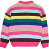 Lund High Neck Drop Shoulder Jumper, Fuchsia Bloom - Sweaters - 2