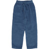 Lapland Corduroy Drawstring Pants, Moonlight Blue - Pants - 1 - thumbnail