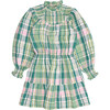 Greenland Ruffle Raglan Sleeve Dress, Garden Tartan - Dresses - 1 - thumbnail