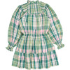 Greenland Ruffle Raglan Sleeve Dress, Garden Tartan - Dresses - 2