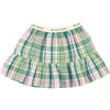 Greenland Elastic Waistband Skirt, Garden Tartan - Skirts - 1 - thumbnail