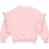 Odense Ruffle Raglan Sleeve Sweater, Pale Pink - Sweaters - 2