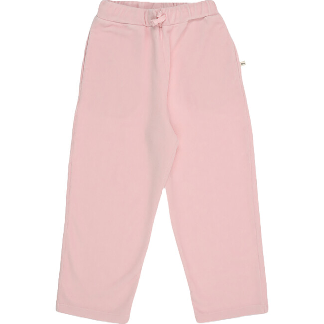 Odense Elastic Waistband Drawstring Jogging Pants, Pale Pink