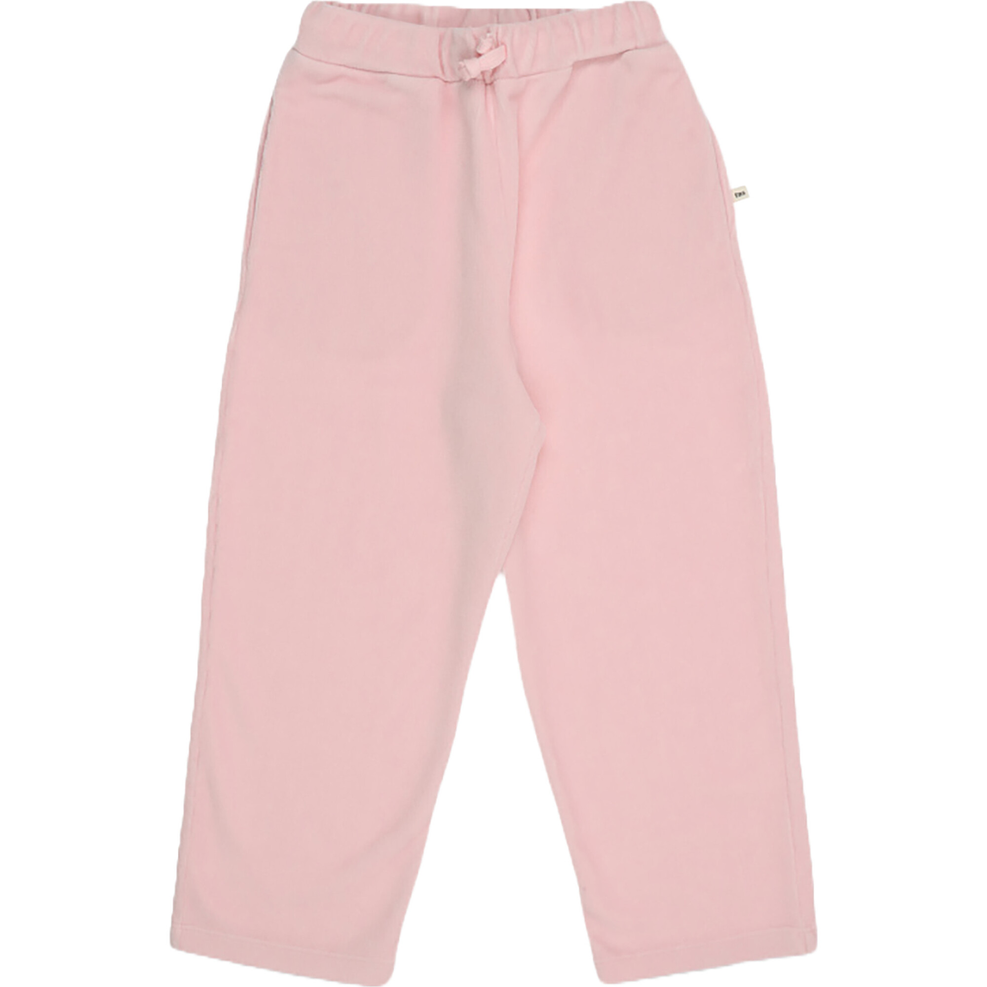 Odense Elastic Waistband Drawstring Jogging Pants, Pale Pink - Pants - 1