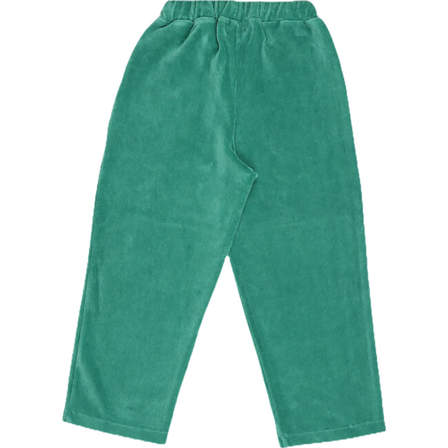 Odense Elastic Waistband Drawstring Jogging Pants, Retro Green - Pants - 2