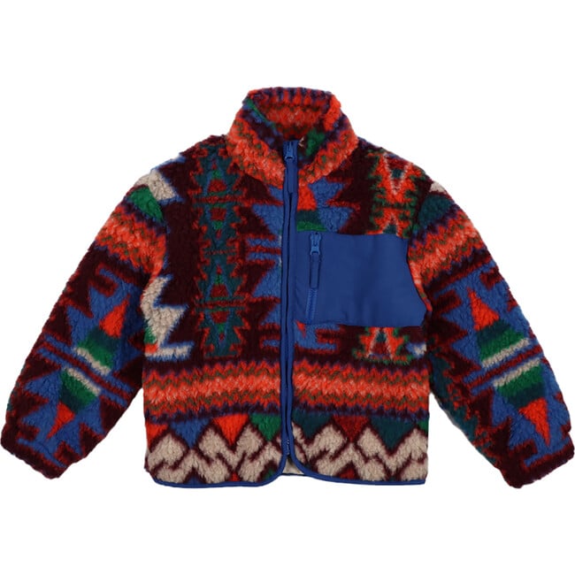 Everest Piped Zipper Pocket Outerwear, Ikat Dreamweave