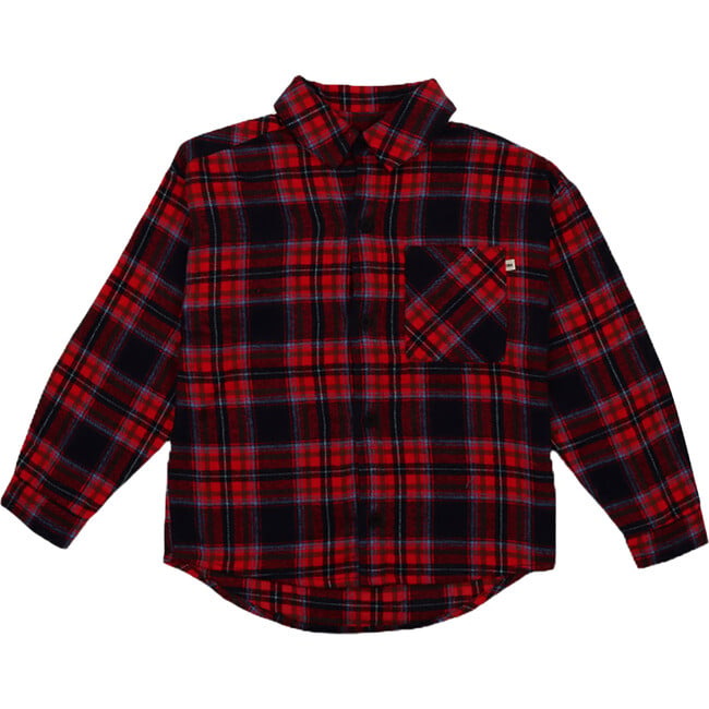 Dundee Classic Collar Shirt, Ruby Dusk Madras