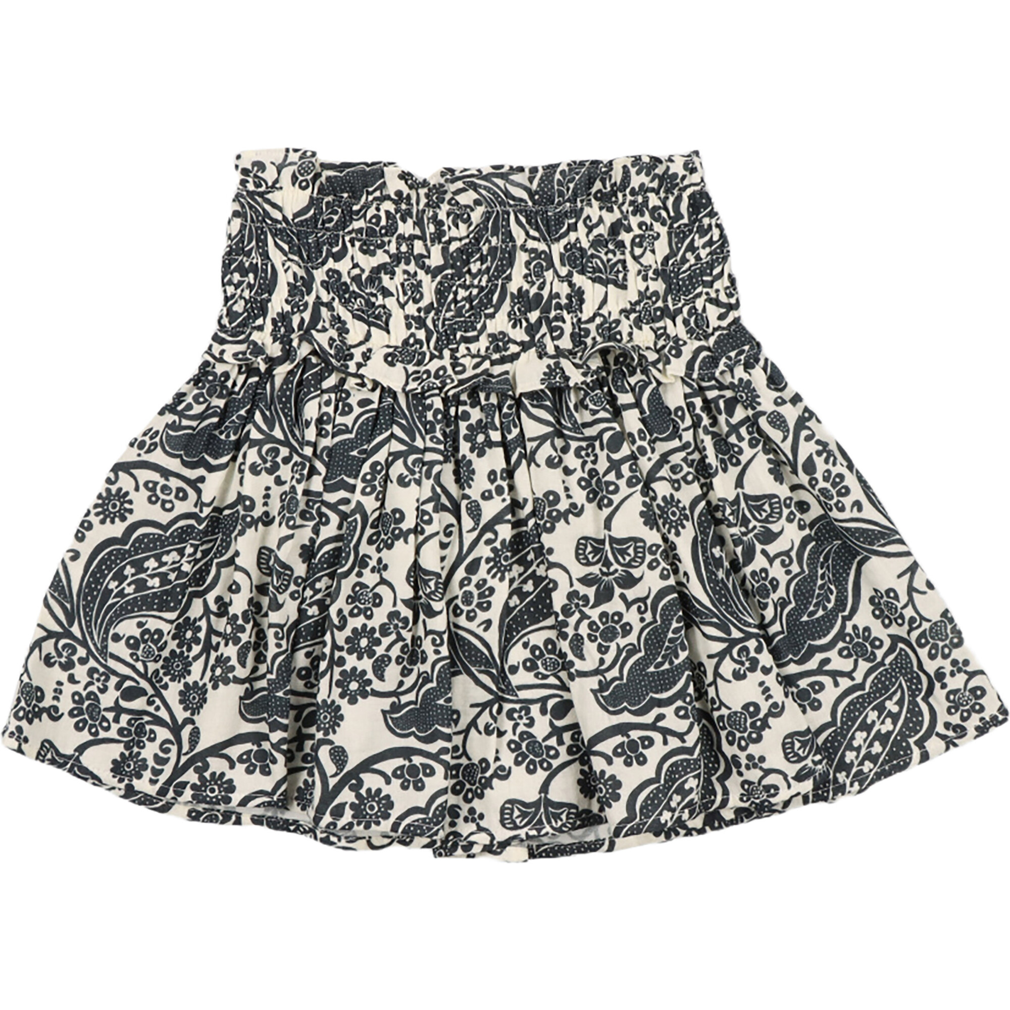 Jaipur Long Ruffle Skirt, Majestic Paisley - Skirts - 1