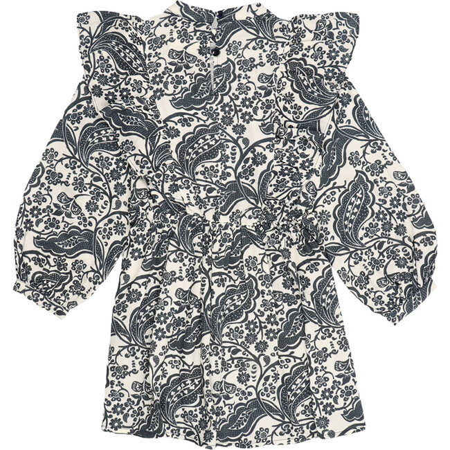 Jaipur Front Ruffle Lace Dress, Majestic Paisley - Dresses - 2