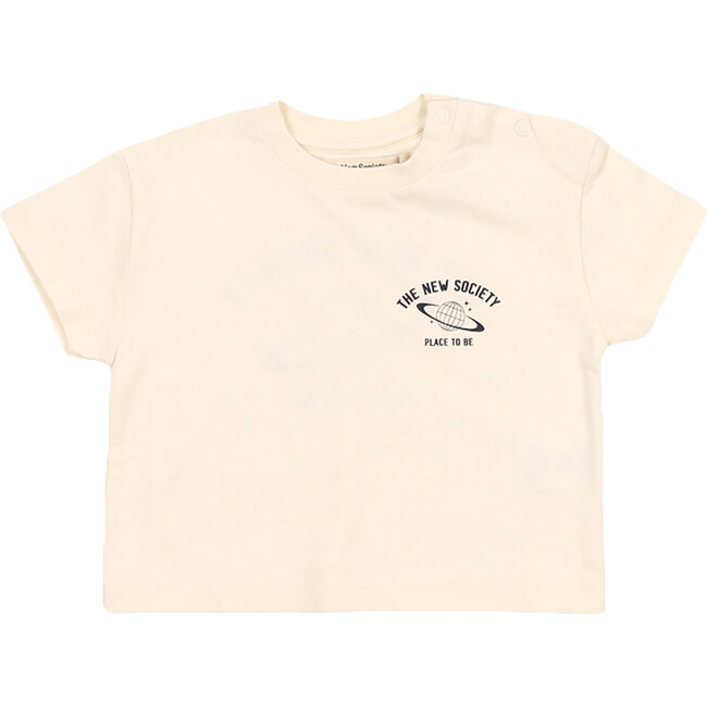 Babys Saturno Short Sleeve T-Shirt, Vanilla Cream - T-Shirts - 1