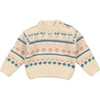 Babys Polaris Round Neck Jumper, Vanilla Cream - Sweaters - 1 - thumbnail