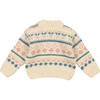 Babys Polaris Round Neck Jumper, Vanilla Cream - Sweaters - 2