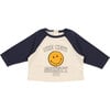 Babys Malmo Raglan Long Sleeve T-Shirt, Vanilla Cream - T-Shirts - 1 - thumbnail