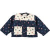 Babys Heaven 2-Tone Snap Jacket, Midnight Navy & Vanilla Cream - Jackets - 1 - thumbnail