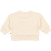 Babys Happy Place Ribbed Hem Sweater, Vanilla Cream - Sweaters - 2