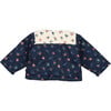 Babys Heaven 2-Tone Snap Jacket, Midnight Navy & Vanilla Cream - Jackets - 2