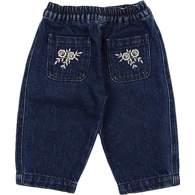 Babys Danubio Elastic Waistband Pants, Denim Fusion