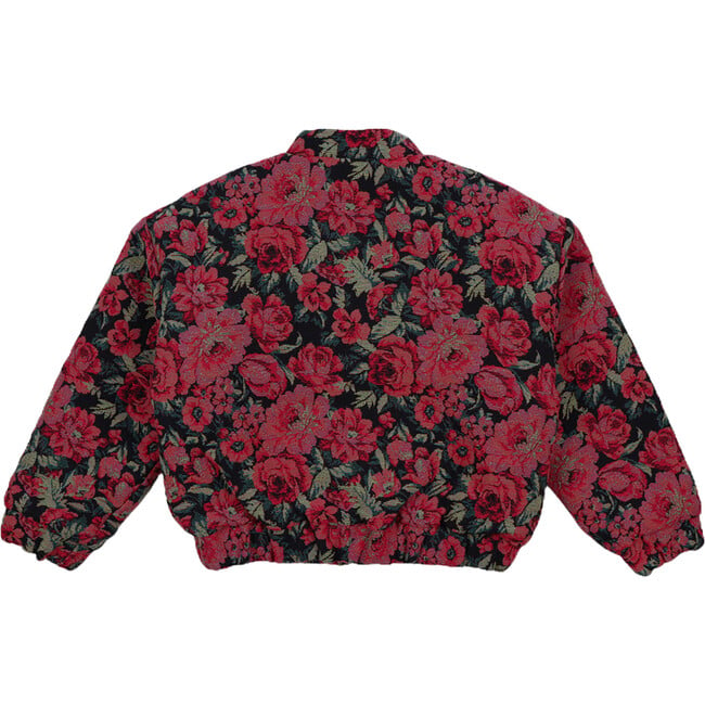 Damascena Jacquard Snaps Pocket Jacket, Roses Tapestry - Jackets - 2